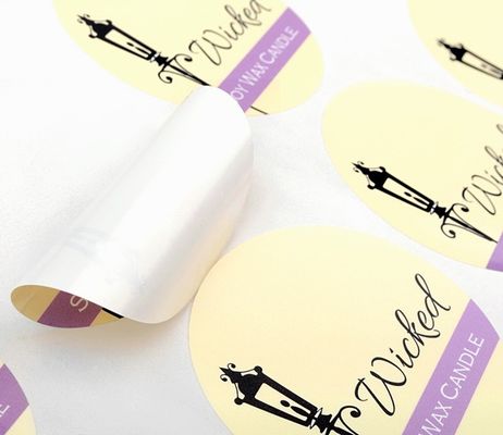 AQU Vernik Kendinden Yapışkanlı Logo Pantone CMYK Etiket Etiket Ruloları