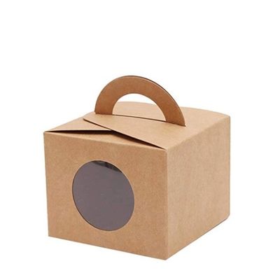 OEM ODM Katlanabilir 420gsm Kraft Kağıt Lüks Kek Kutusu Özel Renk