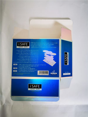 OEM CMYK Baskı Kozmetik Ambalaj Kutuları 350gsm Gümüş Kart