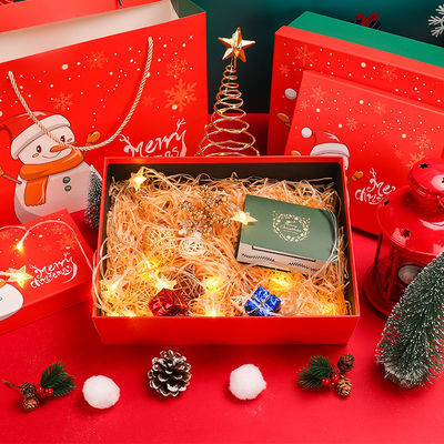 Karton Ciltli Noel Ambalaj Kutuları Herhangi Bir PMS Renk