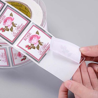 Yapışkanlı Termal Kozmetik Ürün CMYK PMS Özel Etiket Çıkartmalar