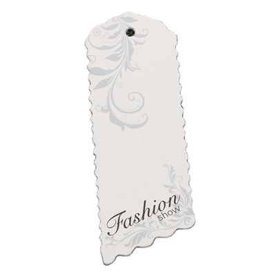 Dikdörtgen Kabartmalı Debossed Logo Geri Dönüşümlü Askı Etiketi 300gsm Karton
