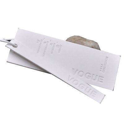 Giyim İçin Kabartmalı Marka Eko PVC Yıkanabilir Özel Askı Etiketleri