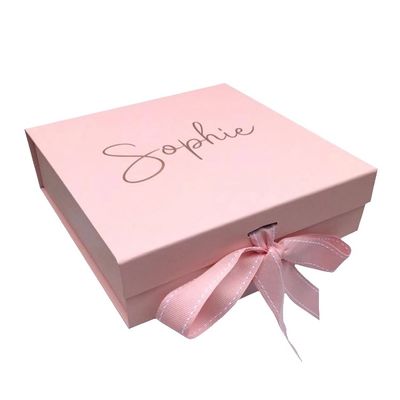 CMYK Pembe Kurdeleli Hediye Paketleme Kutuları