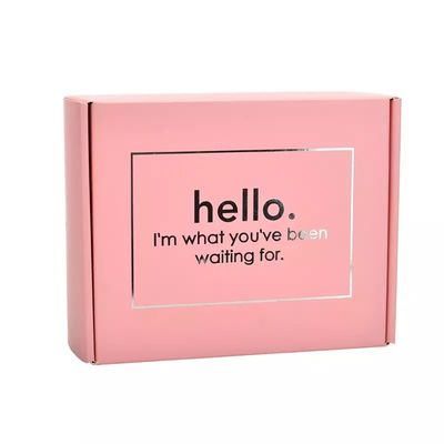 CMYK Pembe Kurdeleli Hediye Paketleme Kutuları