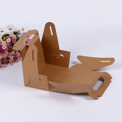 Yağ Geçirmez 350gsm kraft kağıt Salata Paketleme Kutuları CMYK baskı