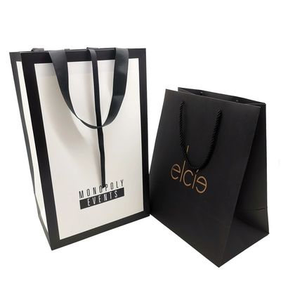 Giyim Hediye Paketleme 300gsm Kraft Kağıt Torba Tam Renkli Özelleştirme